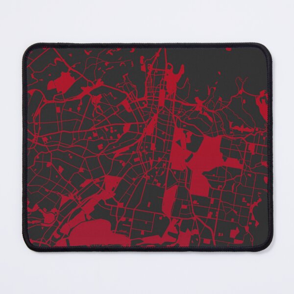 Item preview, Sydney Map Art red wine color Australia designed and sold by EpicMaps.