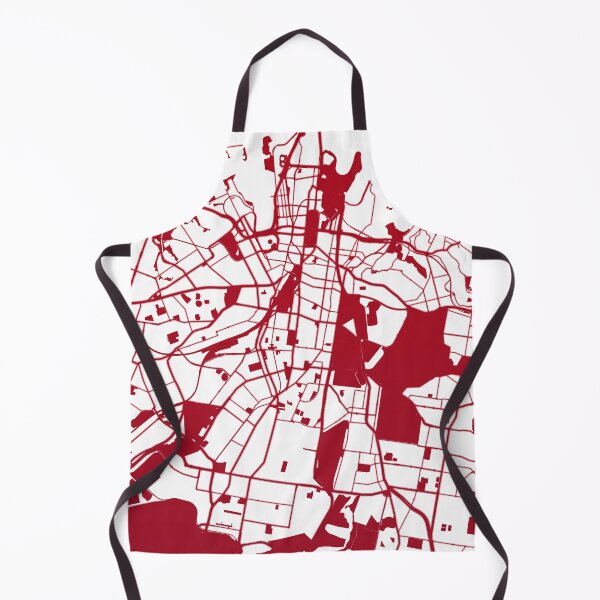 Item preview, Sydney Map Art red wine color Australia designed and sold by EpicMaps.
