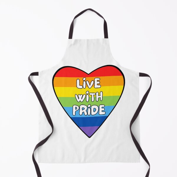 Item preview, Live with Pride Heart Rainbow Flag designed and sold by TrueWorth.