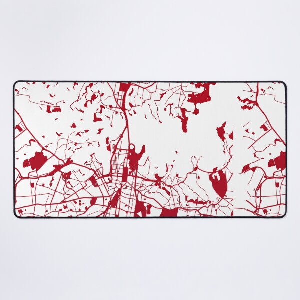 Item preview, Sydney Map Art red wine color Australia designed and sold by EpicMaps.