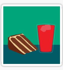 Peanut Butter Chocolate Cake with Kool-Aid Sticker