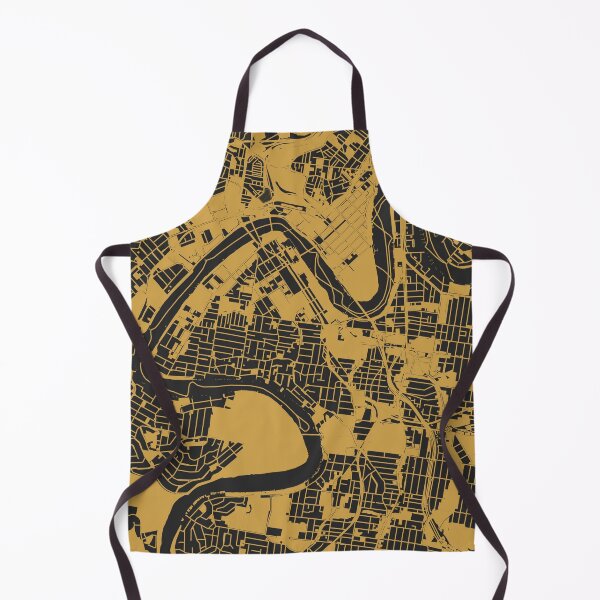 Item preview, Brisbane Map Art Black Gold Australia designed and sold by EpicMaps.