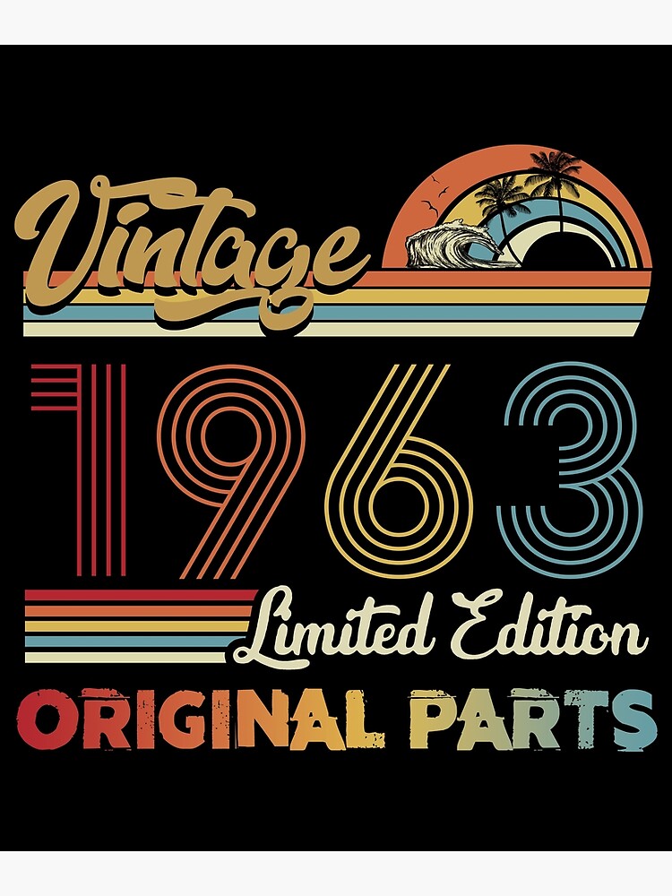 Vintage 1963 Limited Edition Original Parts | Poster