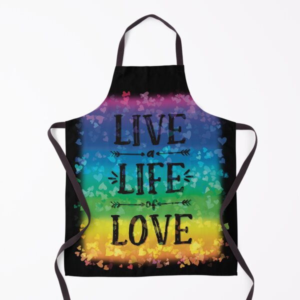Item preview, Live a Life of Love! Rainbows Hearts Pride Good Vibes designed and sold by MunsyArt.