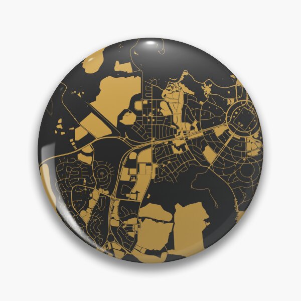 Item preview, Canberra Map Art Black Gold Australia designed and sold by EpicMaps.