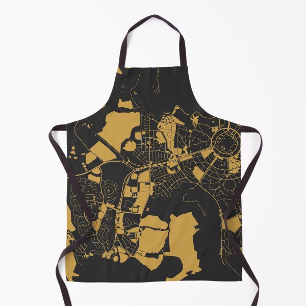 Item preview, Canberra Map Art Black Gold Australia designed and sold by EpicMaps.