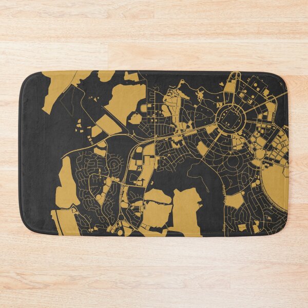 Item preview, Canberra Map Art Black Gold Australia designed and sold by EpicMaps.