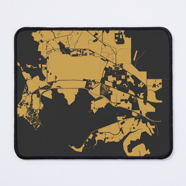 Item preview, Darwin Map Art Black Gold Australia designed and sold by EpicMaps.