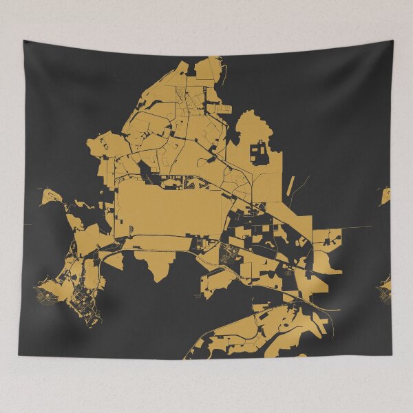 Item preview, Darwin Map Art Black Gold Australia designed and sold by EpicMaps.