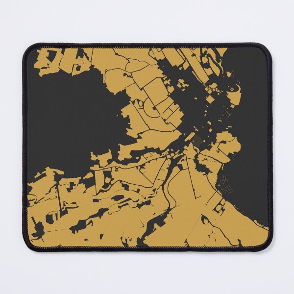 Item preview, Hobart Map Art Black Gold Australia designed and sold by EpicMaps.