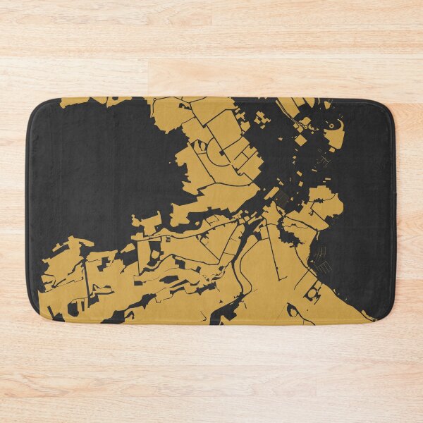 Item preview, Hobart Map Art Black Gold Australia designed and sold by EpicMaps.