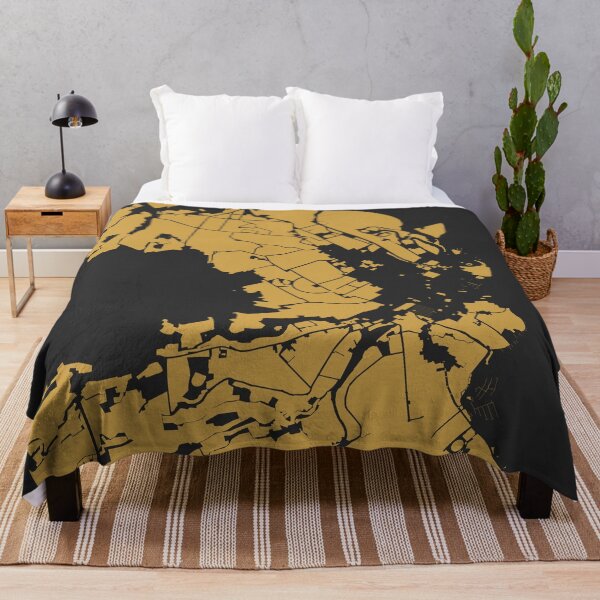 Item preview, Hobart Map Art Black Gold Australia designed and sold by EpicMaps.
