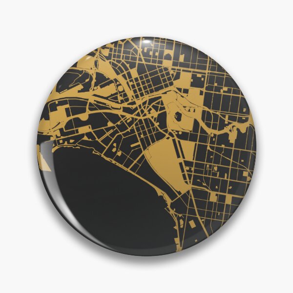 Item preview, Melbourne Map Art Black Gold Australia designed and sold by EpicMaps.