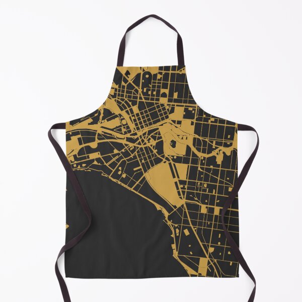 Item preview, Melbourne Map Art Black Gold Australia designed and sold by EpicMaps.