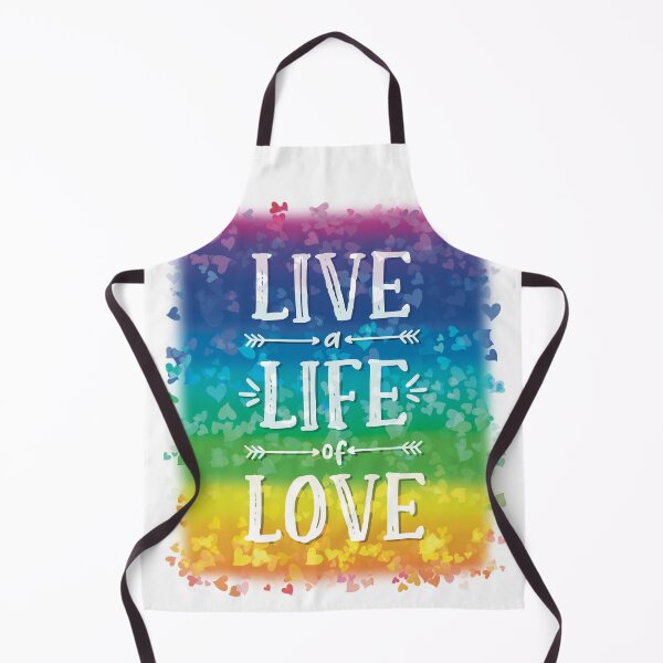 Item preview, Live a Life of Love! Rainbows Hearts Pride Good Vibes designed and sold by MunsyArt.
