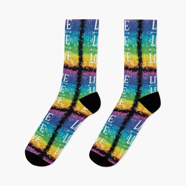 Item preview, Live a Life of Love! Rainbows Hearts Pride Good Vibes designed and sold by MunsyArt.