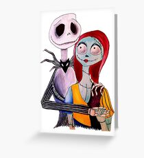 Jack and Sally Greeting Card
