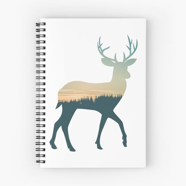 Item preview, Forest Trees Under Calm Sky Reindeer  | Cute Reindeer designed and sold by BopleDesigns.