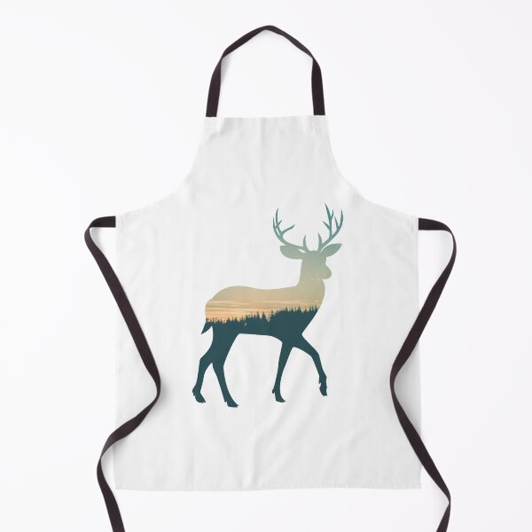 Item preview, Forest Trees Under Calm Sky Reindeer | Cute Reindeer designed and sold by BopleDesigns.