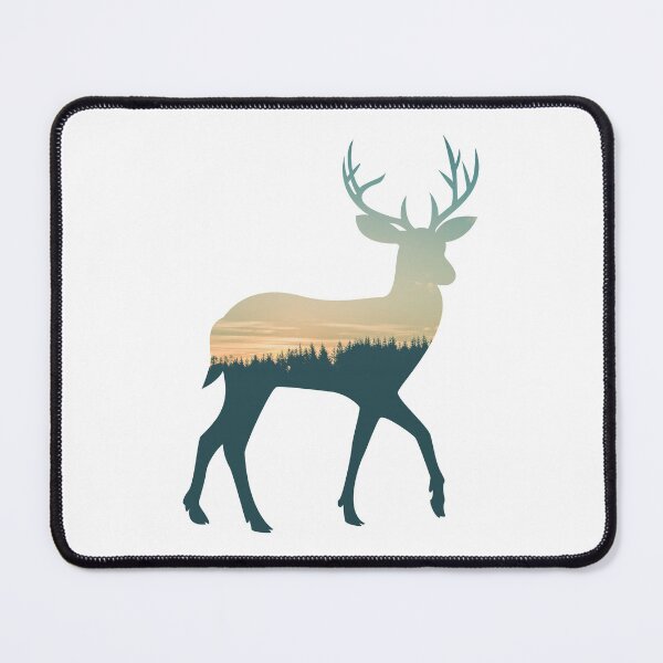 Item preview, Forest Trees Under Calm Sky Reindeer | Cute Reindeer designed and sold by BopleDesigns.