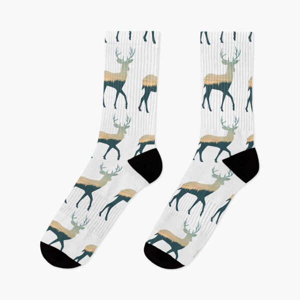 Item preview, Forest Trees Under Calm Sky Reindeer  | Cute Reindeer designed and sold by BopleDesigns.
