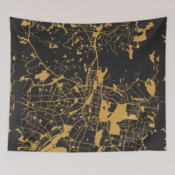 Item preview, Sydney Map Art Black Gold Australia designed and sold by EpicMaps.