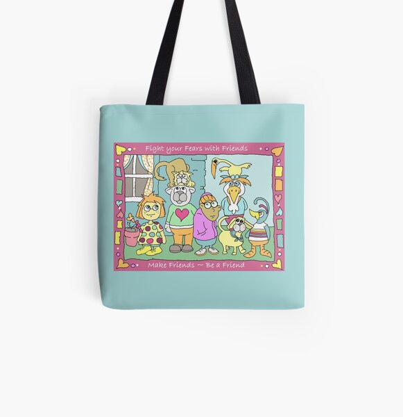 Make Friends - Be Friends All Over Print Tote Bag