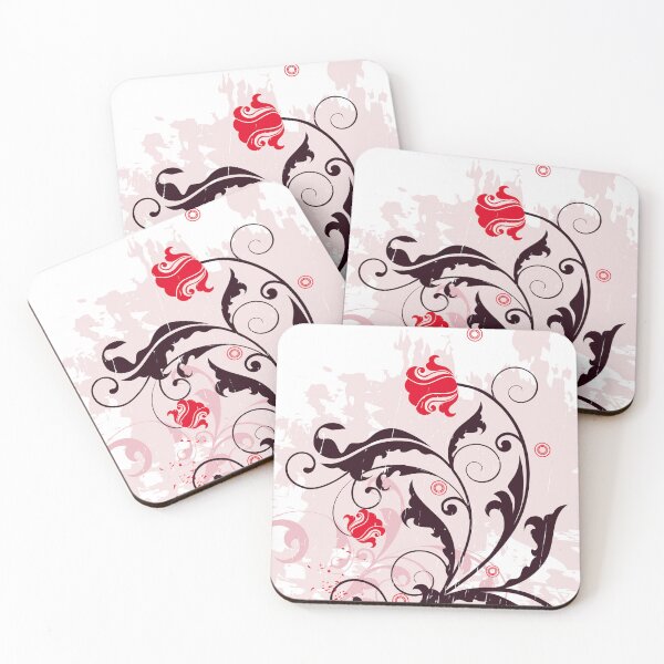 Item preview, Red Floral Art  designed and sold by Tshirtstory.