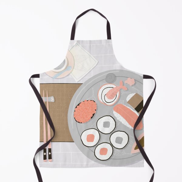 Item preview, Sushi platter flatlay - muted palette designed and sold by Home Cyn Home.