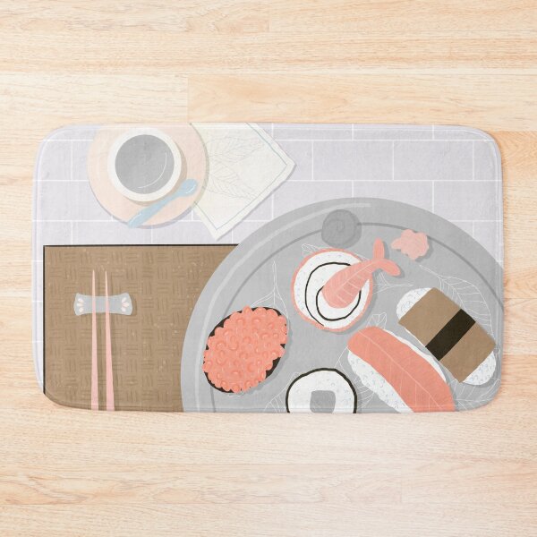Item preview, Sushi platter flatlay - muted palette designed and sold by Home Cyn Home.