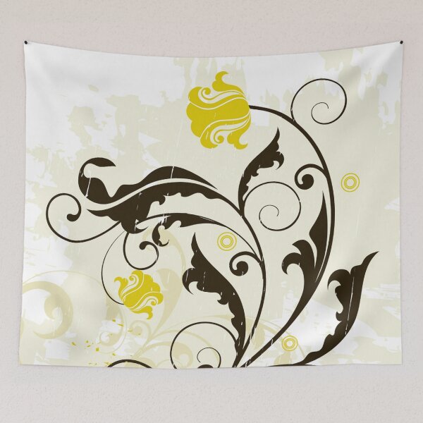 Item preview, Yellow Floral Art  designed and sold by Tshirtstory.