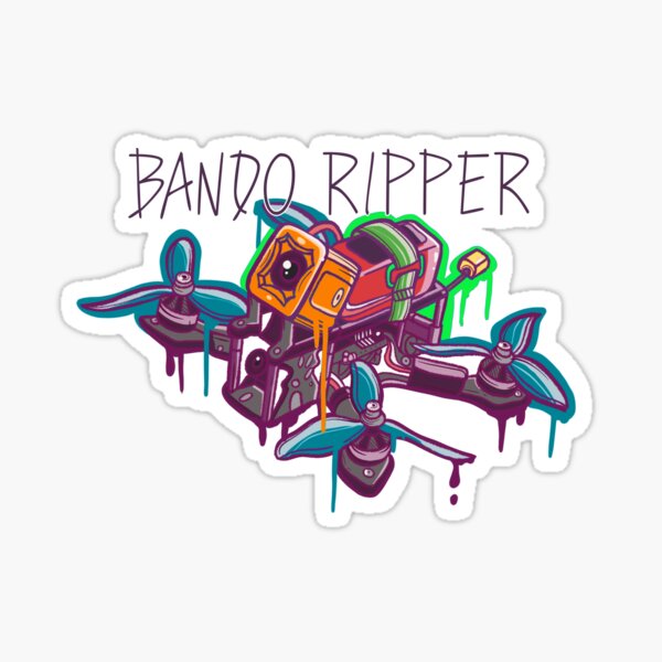 Item preview, FPV Freestyle Drone Kwadcopter Pilot Bando Ripper designed and sold by Basti09.