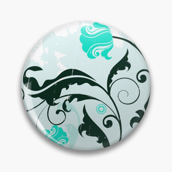 Item preview, Turquoise Floral Art  designed and sold by Tshirtstory.