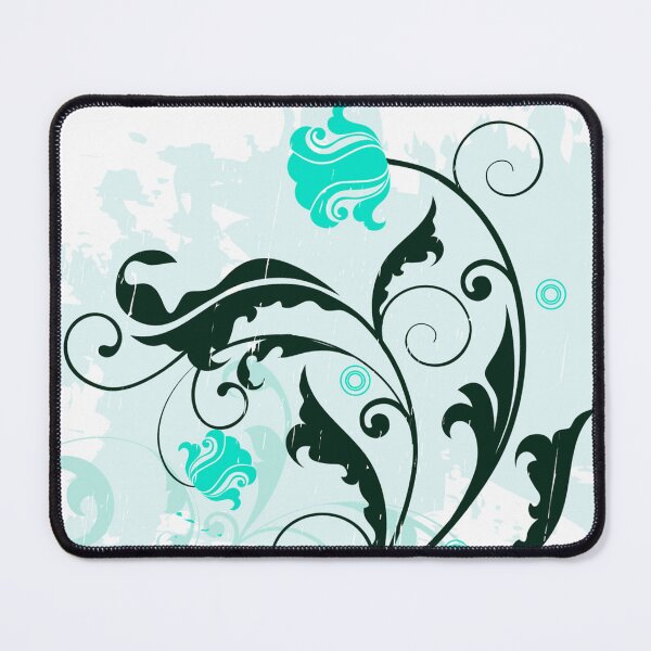 Item preview, Turquoise Floral Art designed and sold by Tshirtstory.