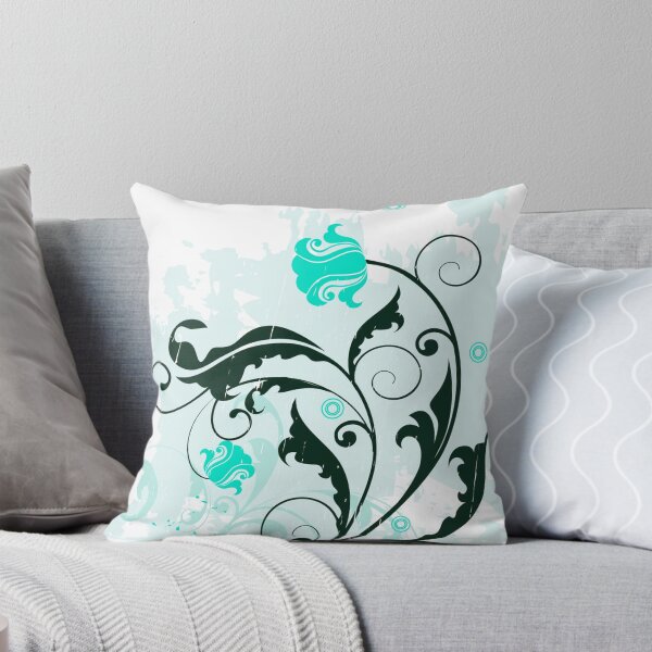 Item preview, Turquoise Floral Art  designed and sold by Tshirtstory.