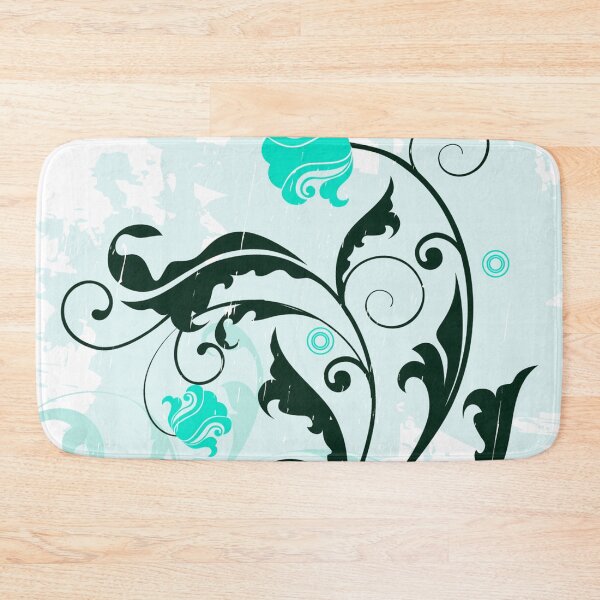 Item preview, Turquoise Floral Art  designed and sold by Tshirtstory.