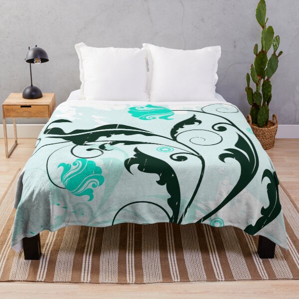Item preview, Turquoise Floral Art  designed and sold by Tshirtstory.