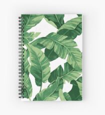 Cuaderno de espiral Tropical banana leaves II
