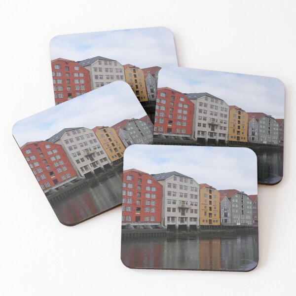 Item preview, Bakklandet Houses in Trondheim, Norway designed and sold by The Botanical Jason.