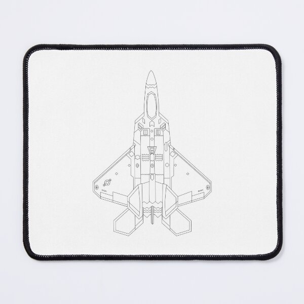 Item preview, Lockheed Martin F-22 Raptor Blueprint Black designed and sold by VAFS.