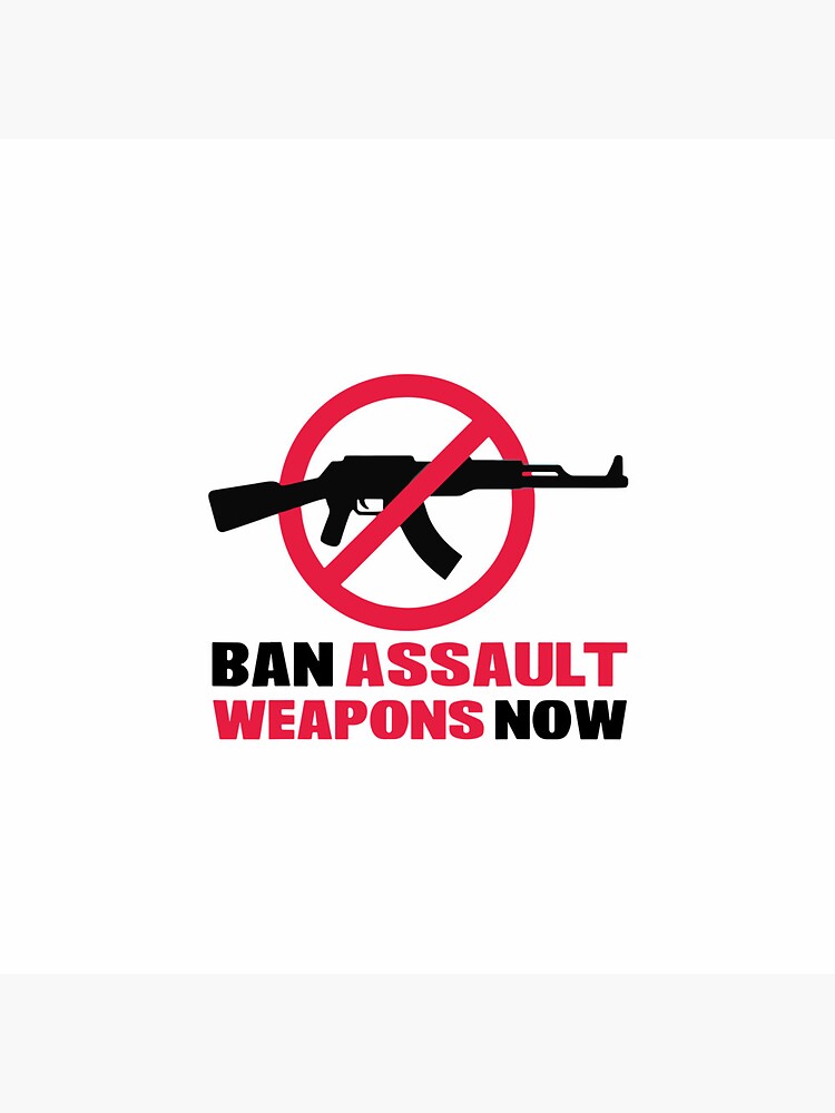 Disover Ban Assault Weapons Pin Button