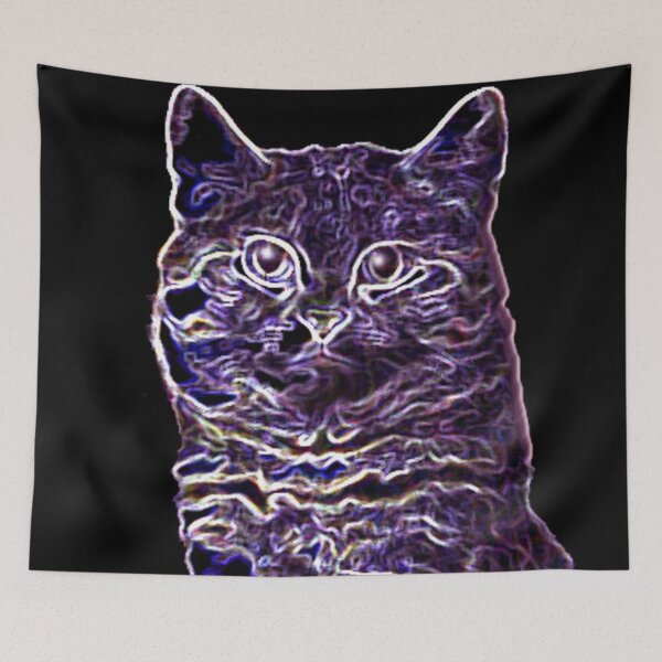 Item preview, Electric Blue Kitty Cat designed and sold by Carlo Varo.