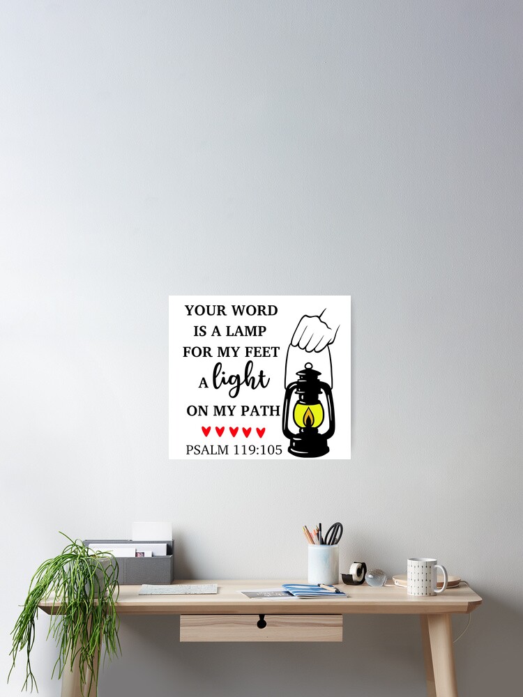 Your Word is A Lamp For My Feet {Small Wall Tapestry} Your Word is A Lamp For My Feet {Small Wall Tapestry}