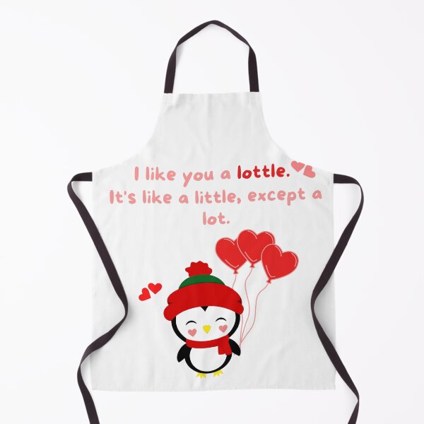 Item preview, cute penguin puns - I like you a lottle. It's like a little, except a lot. designed and sold by Avalinn.