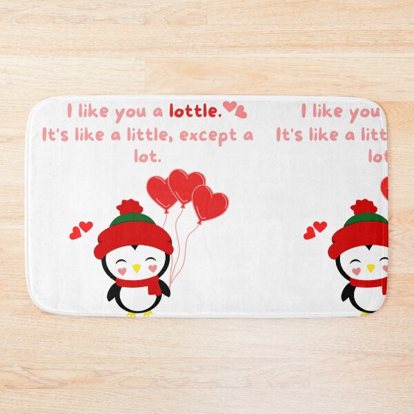 Item preview, cute penguin puns - I like you a lottle. It's like a little, except a lot. designed and sold by Avalinn.