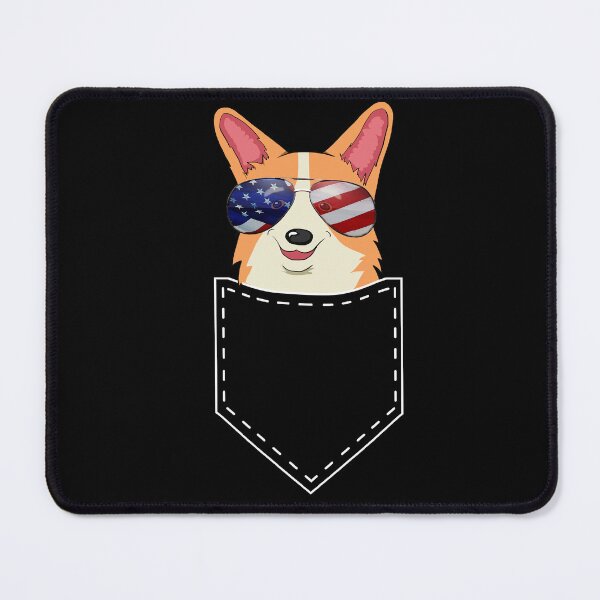 Item preview, Puppy Corgi Pocket American USA Flag 4 July Corgi Dog Lover designed and sold by r-silver.