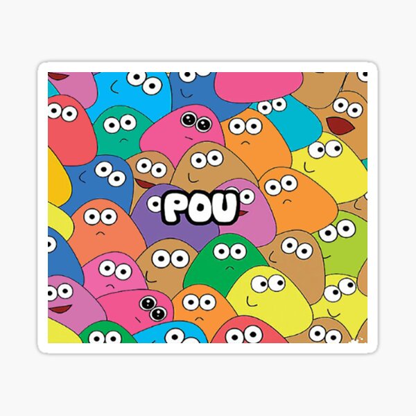 emo pou Sticker for Sale by Inverno85