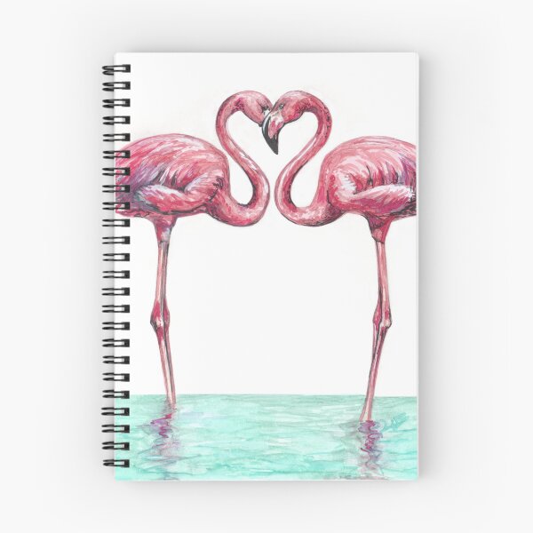 Item preview, Pink flamingos in love designed and sold by Pendientera.
