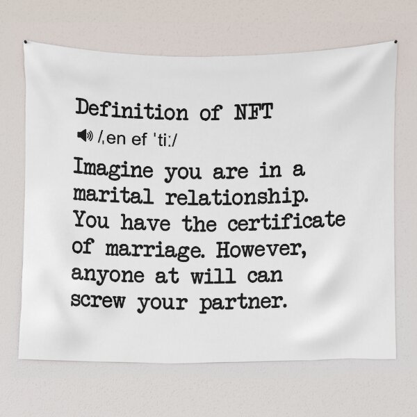 Item preview, What is NFT ART? Define NFT for Beginners Dummies designed and sold by alltheprints.
