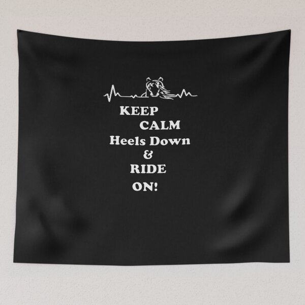 Item preview, Horseback Horse riding shirt, equestrian keep calm ride on! designed and sold by SilverWingInc.